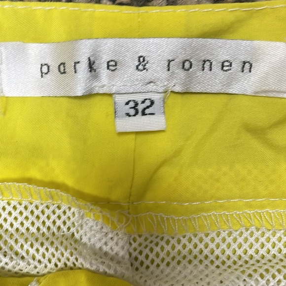 Mens Parke & Ronen yellow Swim trunks/shorts size 32 - Picture 2 of 7